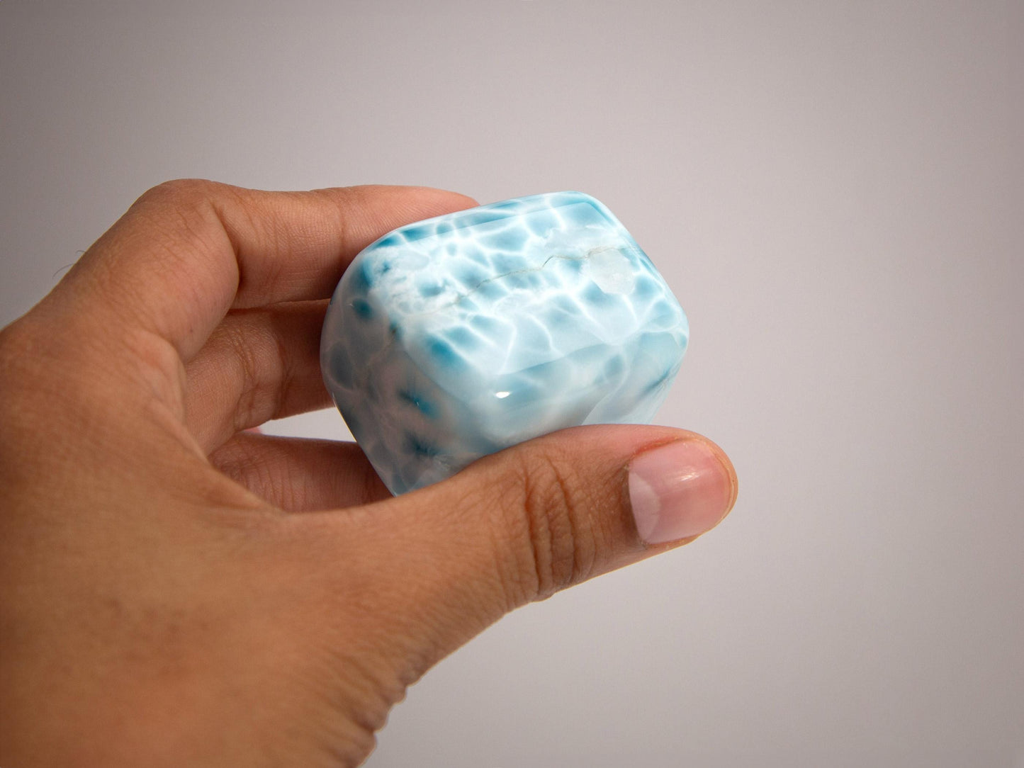 OCEAN BLUE Larimar Stone Specimen Cube, AAA Freeform Larimar Stone, Super Blue Larimar, Christmas gift