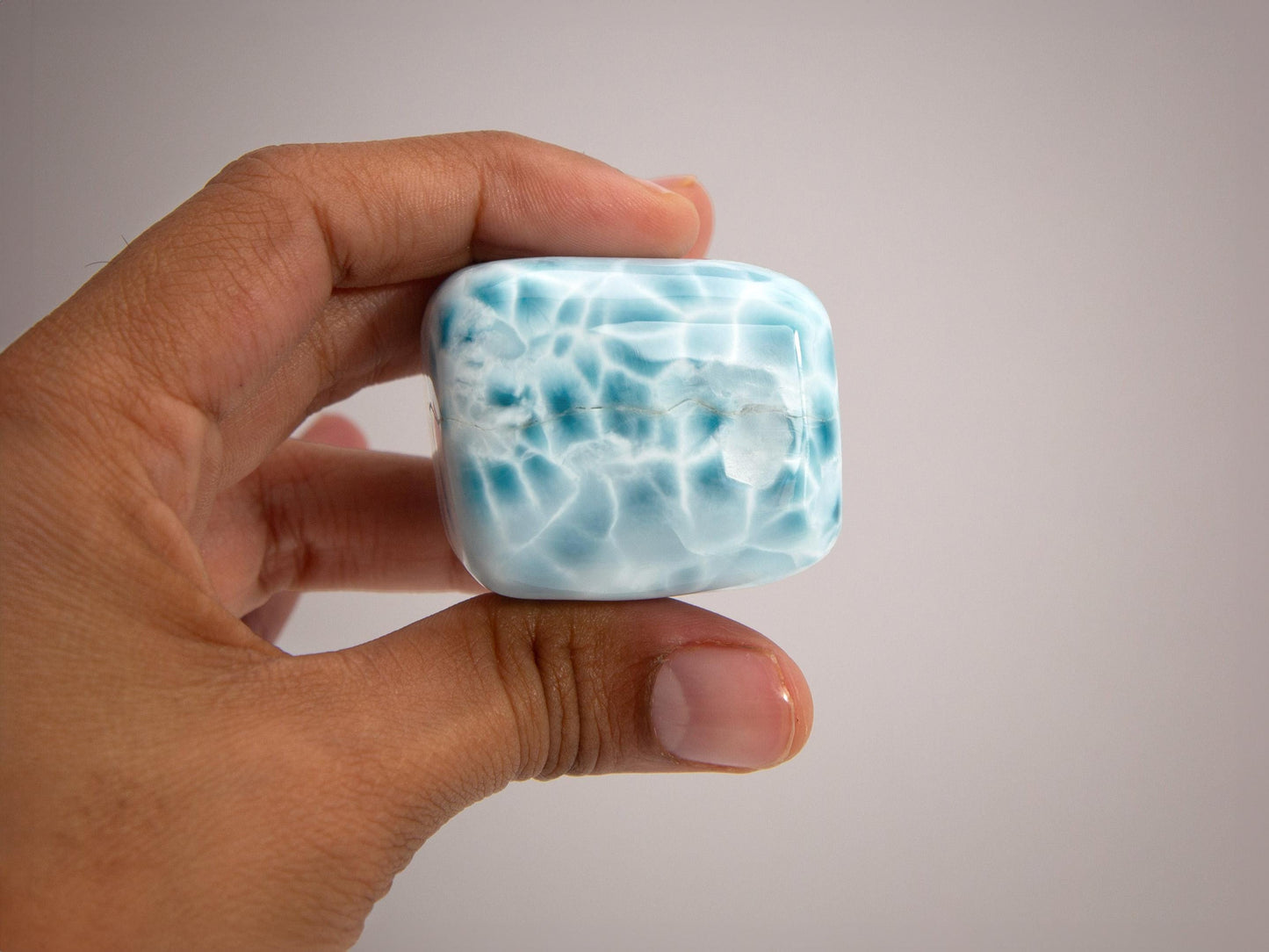 OCEAN BLUE Larimar Stone Specimen Cube, AAA Freeform Larimar Stone, Super Blue Larimar, Christmas gift