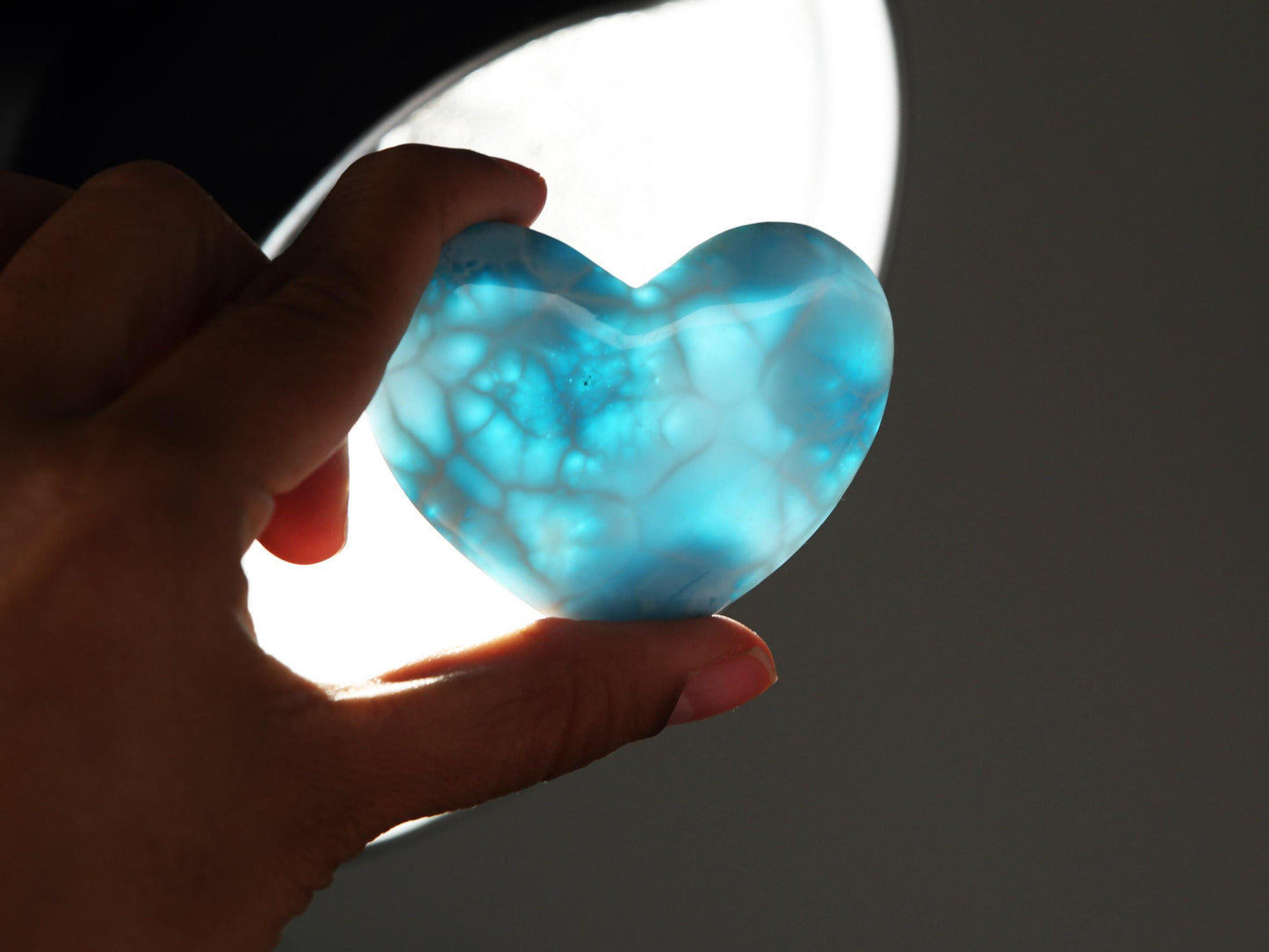 EXQUISITE Larimar Heart, AAA Larimar Heart Cabochon, Larimar Palm Stone, Super Blue Larimar crystal, Christmas gift