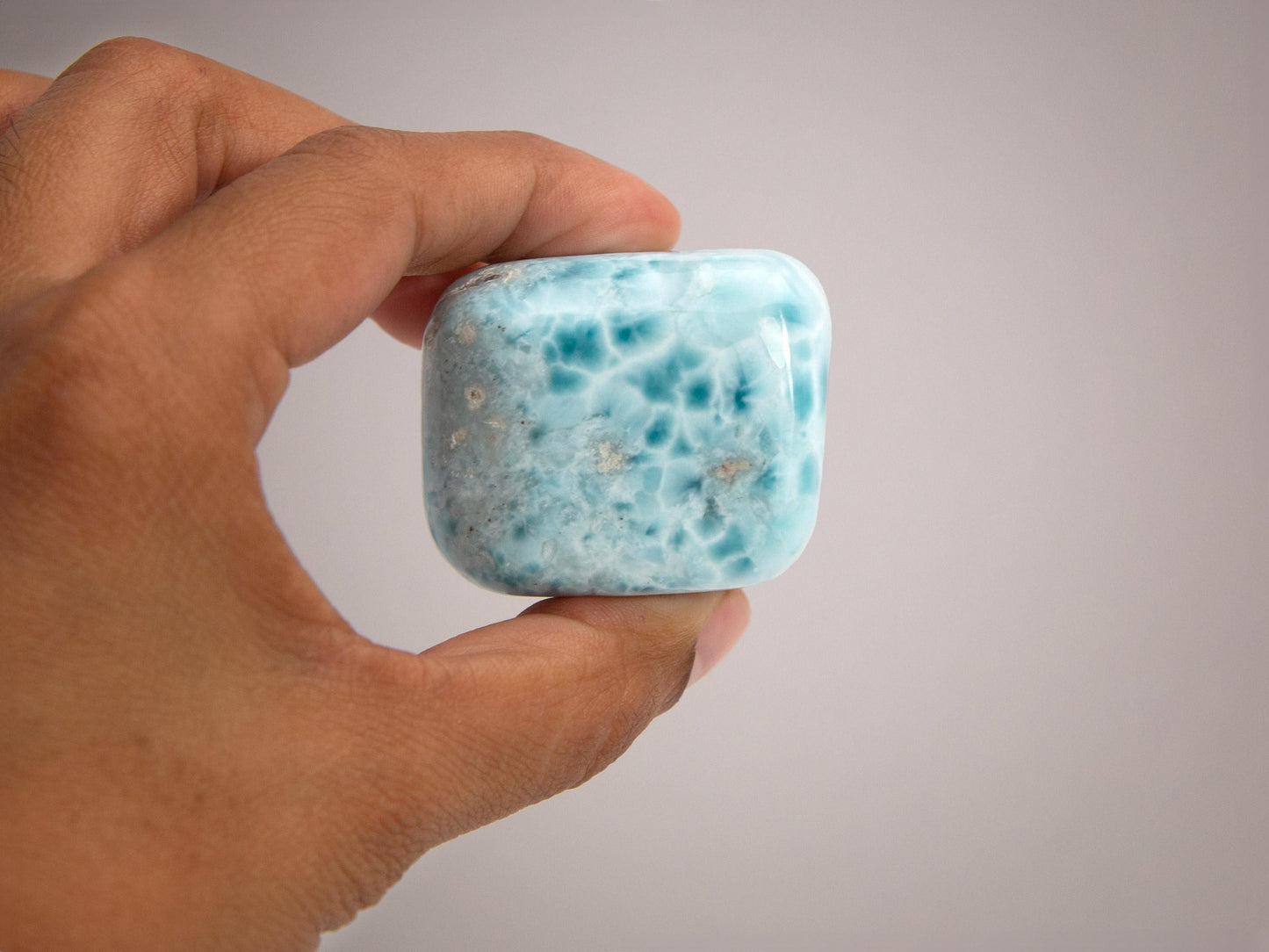 OCEAN BLUE Larimar Stone Specimen Cube, AAA Freeform Larimar Stone, Super Blue Larimar, Christmas gift