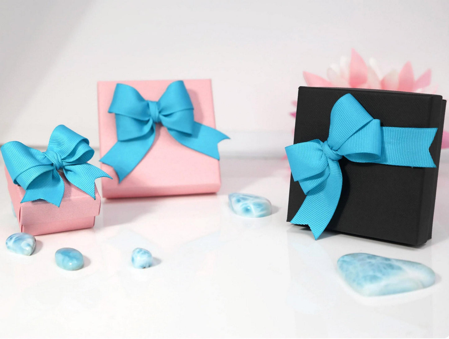 Ocean Blue Teardrop Larimar Pendant Necklace: Sterling Silver Larimar, Christmas gift