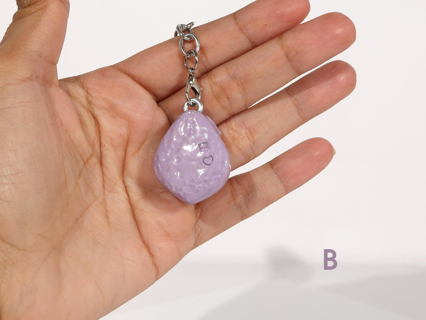 Larimar Crystal Charm for Bag, Handbag, Stone Purse charm, AAA Larimar gift, Blue and Lavender, Christmas gift