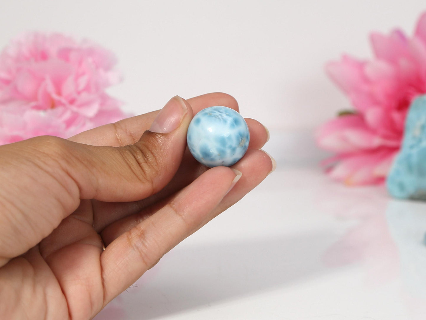 OCEAN BLUE Larimar Sphere, Larimar Stone Ball, Crystal Sphere, Christmas gift