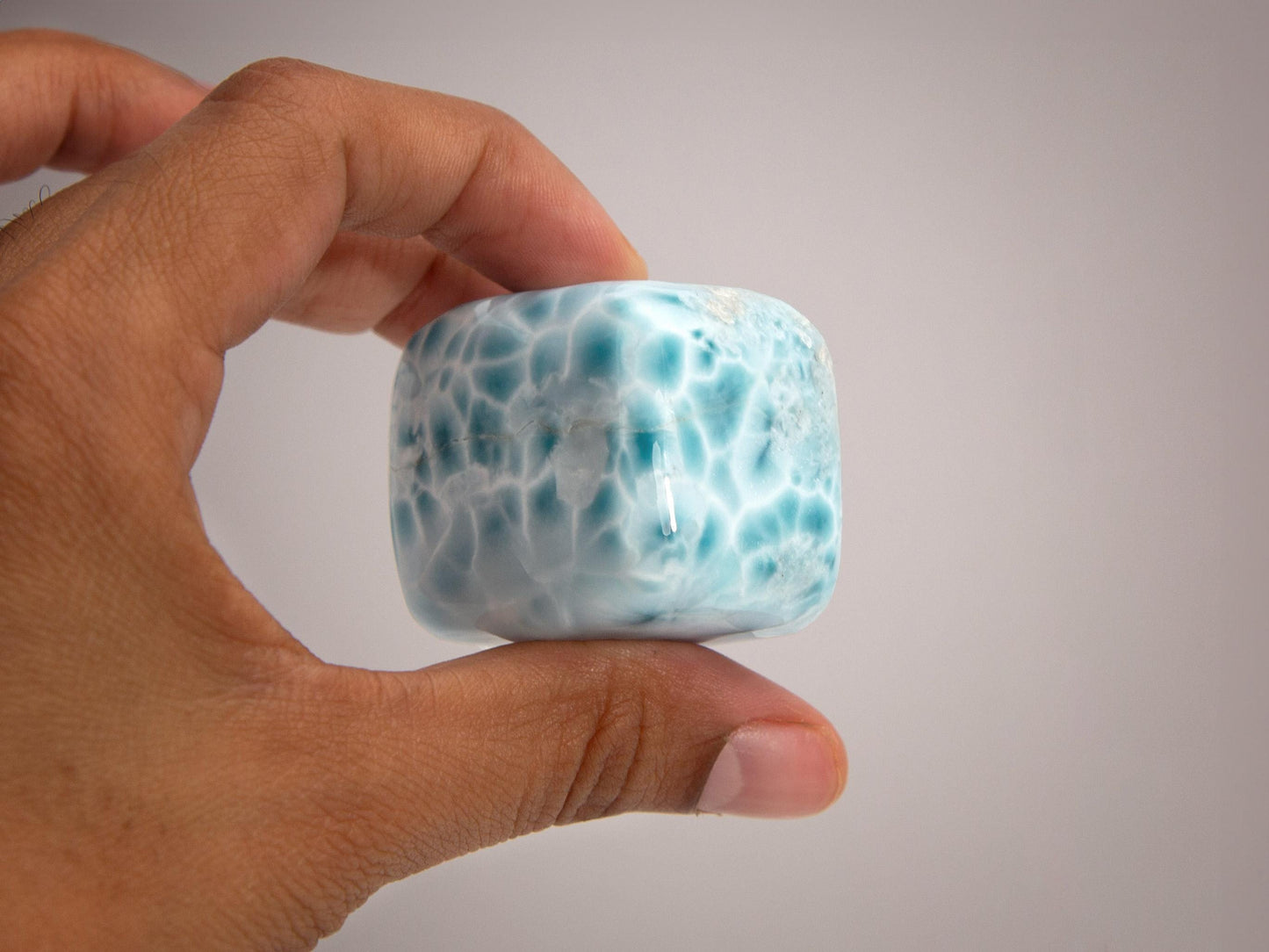 OCEAN BLUE Larimar Stone Specimen Cube, AAA Freeform Larimar Stone, Super Blue Larimar, Christmas gift